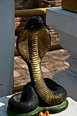 Chiang Mai - The Wat Chedi Luang, the twelve Thai Zodiac signs. 